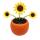 Solar-powered wobbling figure Sunflower