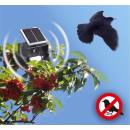 Solar-powered bird repeller