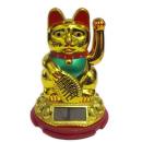 Solar-Winkekatze gold