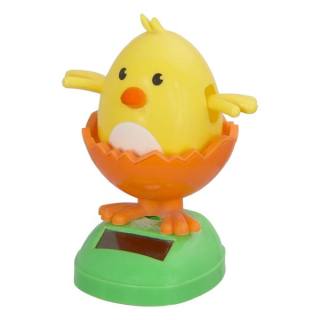 Solar-powered bobbing chick