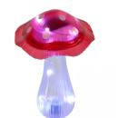 Mushroom solar stake light