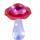 Mushroom solar stake light