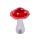 Mushroom solar stake light
