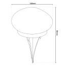 Näve Solar-Leuchtstein Guri 2er Set