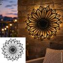 Solar-Wanddeko Blume