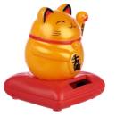 Solar-Wackelfigur Maneki Neko Glückskatze