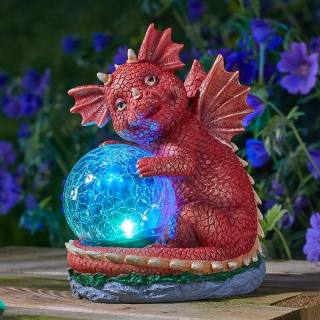 Smart Solar Drache mit Solar-Glaskugel
