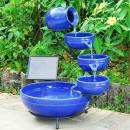 Smart Garden Kaskadenbrunnen Keramik blau