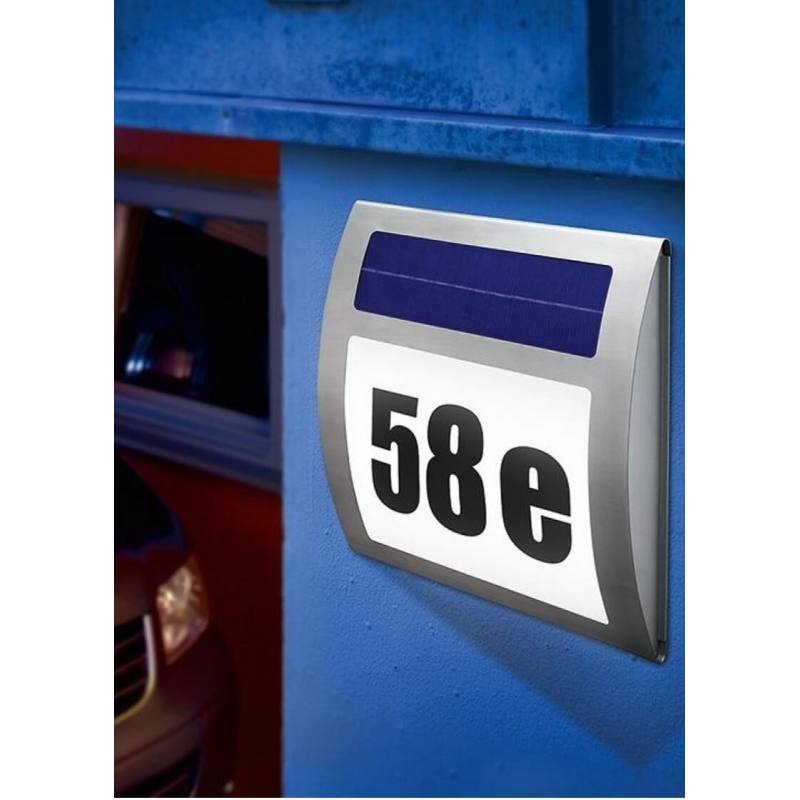 Solarpowered house number sign light Wave SolarCosa, 30,95