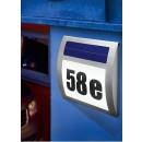 Solar-powered house number sign light Wave