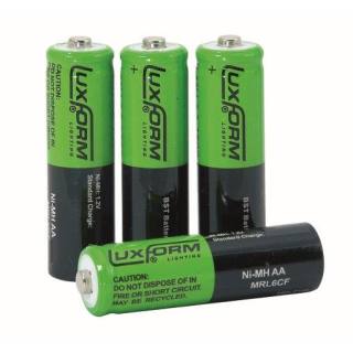 Set of 4 Luxform AA-batteries NiMH 1,2V/ 800 mAh