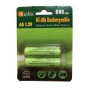 Galix AA-Akku NiMh 1,2 V/900 mAh 2er Set