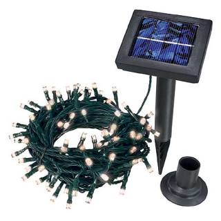 esotec Solar-Lichterkette 100 LED´s weiß