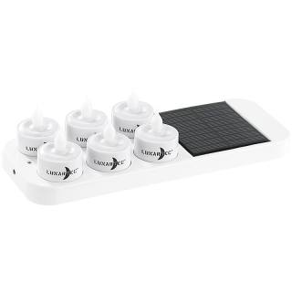 Lot de 6 bougies LED rechargeable grâce a un chargeur solaire