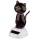 Figurine solaire Chat noir