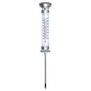 Garden Thermometer with Solar Light on Ground Stake