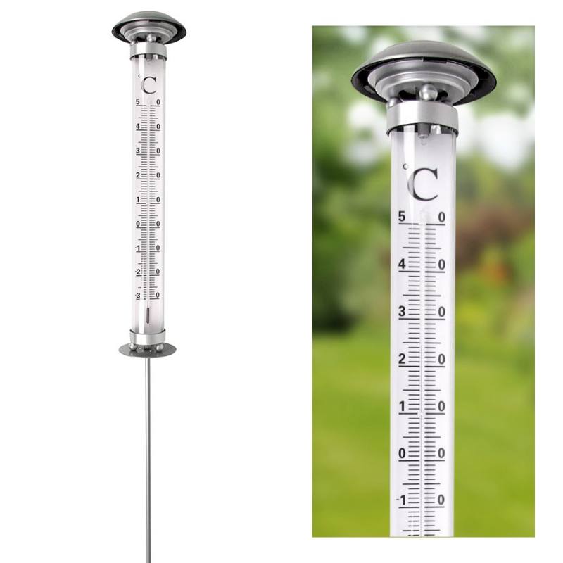 Garden Thermometer with Solar Light on Ground Stake XXL, 14,95