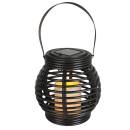 Rattan Solar Powered LED Garden Lantern