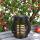 Lanterne solaire effet bougie scintillante Rotin