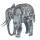 Solar-powered animal light Metal Elephant