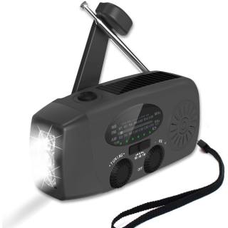 Hand Crank AM/FM-Radio with Flashlight