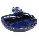 Fontaine en céramique bleue Poisson
