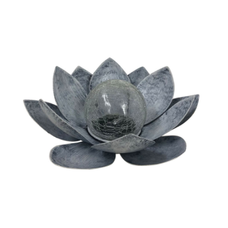 Solar Lotus Flower with Glass Ball