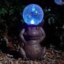 Smart Solar Frosch mit Solar-Glaskugel