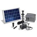 Solar-powered pond pump kit Napoli LED
