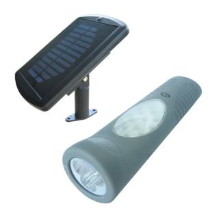 Lampe de poche solaire duo