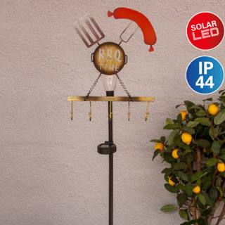 Illuminated Garden Stake "BBQ Time"