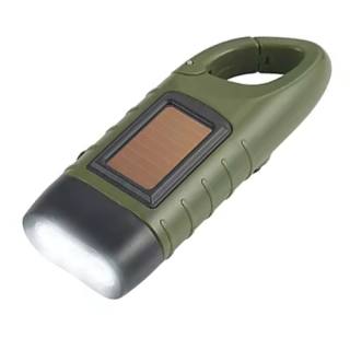 SolarCosa Solar-Kurbeltaschenlampe olive