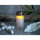 Solar-powered graveside memorial light Graveside Candle