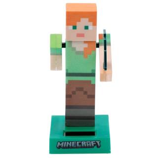 Solar-powered Wobbling figure Minecraft Alex