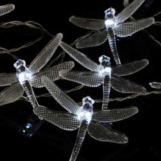 Nipach Solar-Lichterkette mit 24 Libellen