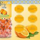 Orange flavored hard candies 1000 g
