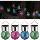 Solar Light Crackles Balls Set of 4